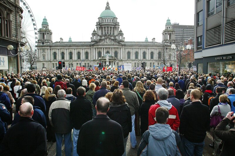 Historical events at Belfast City Hall